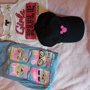 GIRLS/JUNIORS bundle tshirts and hat